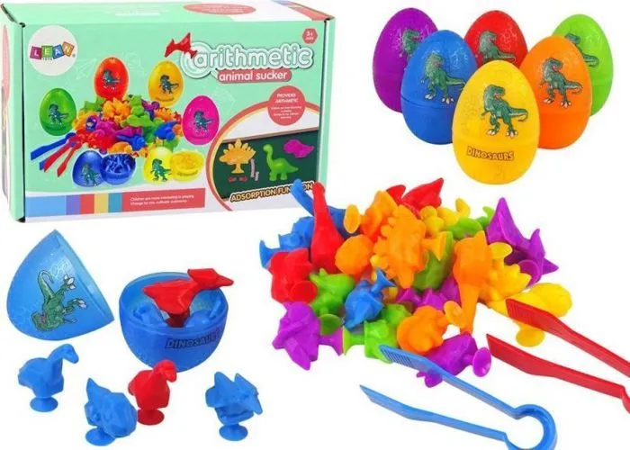Leantoys - 14706 - Figurine , ufs de dinosaures, ventouses en caoutchouc, jouets LEAN-0