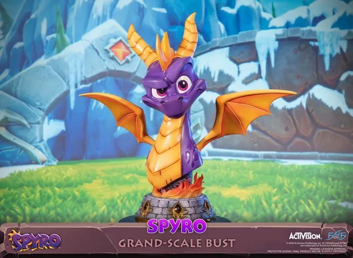 First4figures - SPYBGST - Statue Spyro Le Dragon (Spyro Buste a Grande echelle) en resine-0