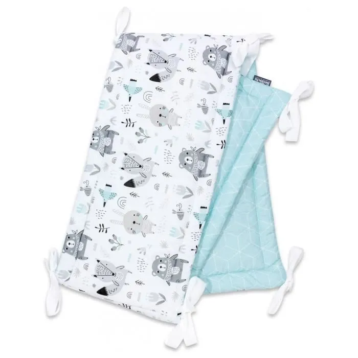 Bellochi Tour de Lit Bébé 180 x 30 cm - Certifié - Universel en Coton Souple pour un Matelas 120 x 60 cm - Animalet-0