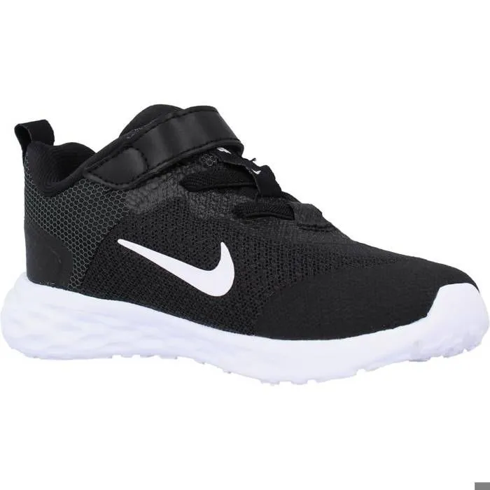 Chaussure - Nike - Revolution 6 Baby - Couleur Noir - Lacets - Plat-4