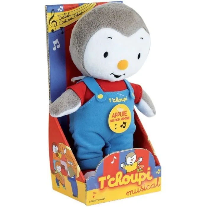 Jemini T'choupi peluche Tchoupi musical +/- 20cm-1