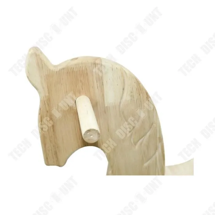 TD® Jeu de cheval à bascule Jouets Structure robuste faite à la main pour enfants Installation simple de meubles pour bébé-1