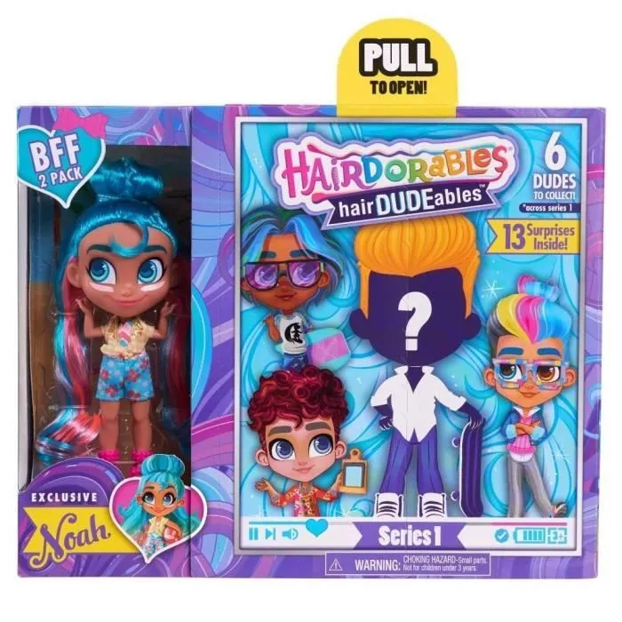 Hairdorables Hairdudeables BFF Poupées Homme et Femme-0