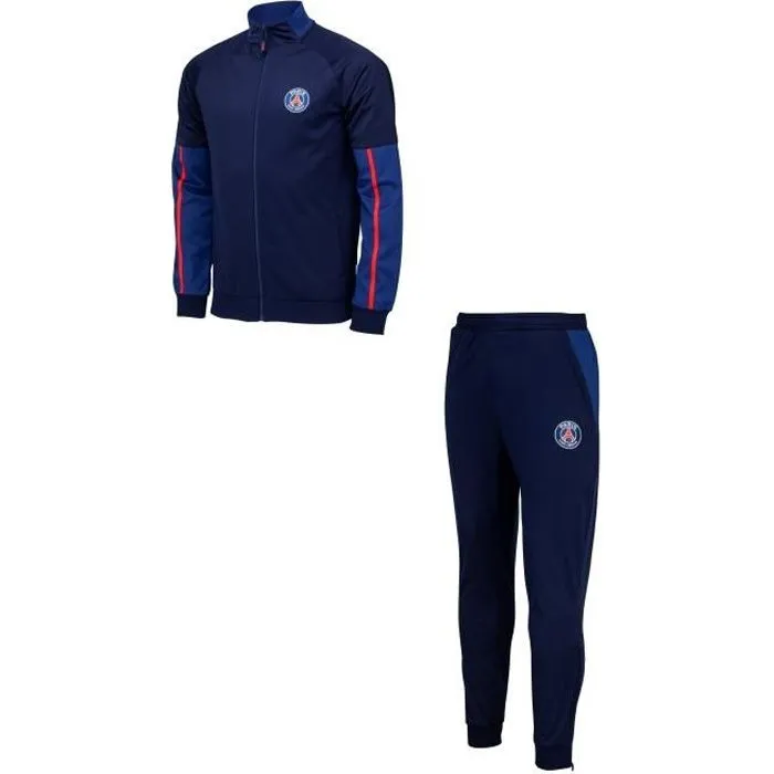 Survêtement - PARIS SAINT GERMAIN - Fit Enfant - Veste + Pantalon - Bleu - Manches Longues-0