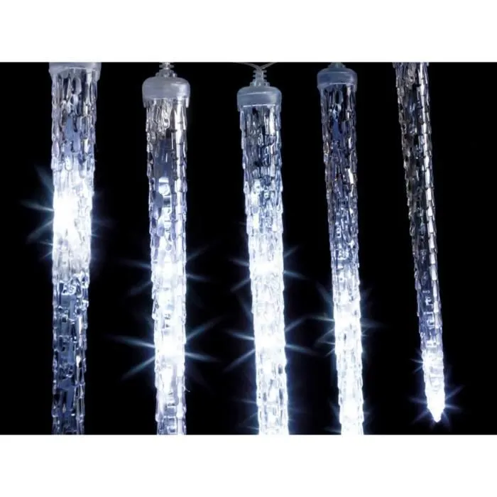 Rideau lumineux - Feeric lights & christmas - Glaçons 10 - 81 LED - Blanc froid - Extérieur-1