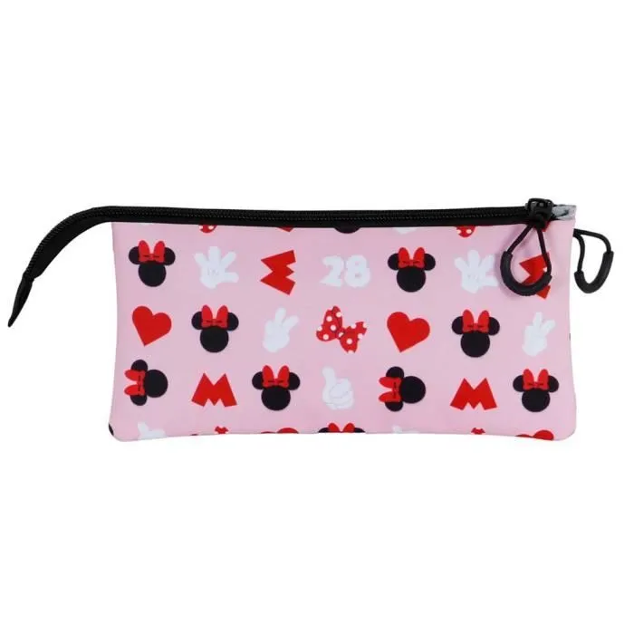 Trousse - KARACTERMANIA - Minnie Mouse Pinky - Rose - Toile - Zippée-3