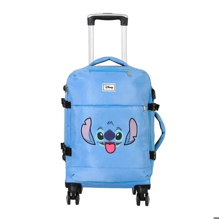 Valise Cabine - Disney - Lilo et Stitch - Souple - 4 Roues - Déperlant-1