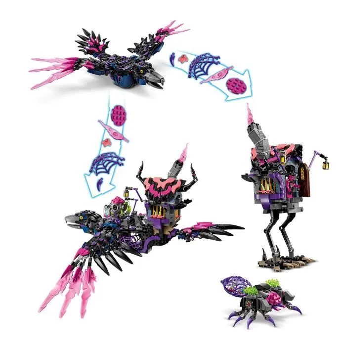 LEGO® DREAMZzz 71478 Le Corbeau de Minuit de la Sorcière des Cauchemars - Set Modulable-2