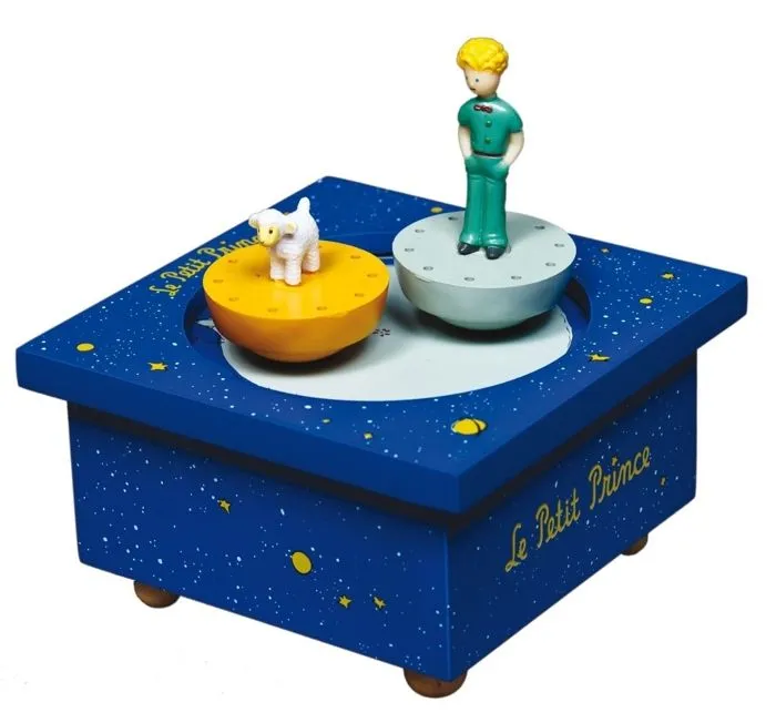 Boîte à musique en bois petit prince - TROUSSELIER - Aimants - Bleu - Mixte - Enfant-1