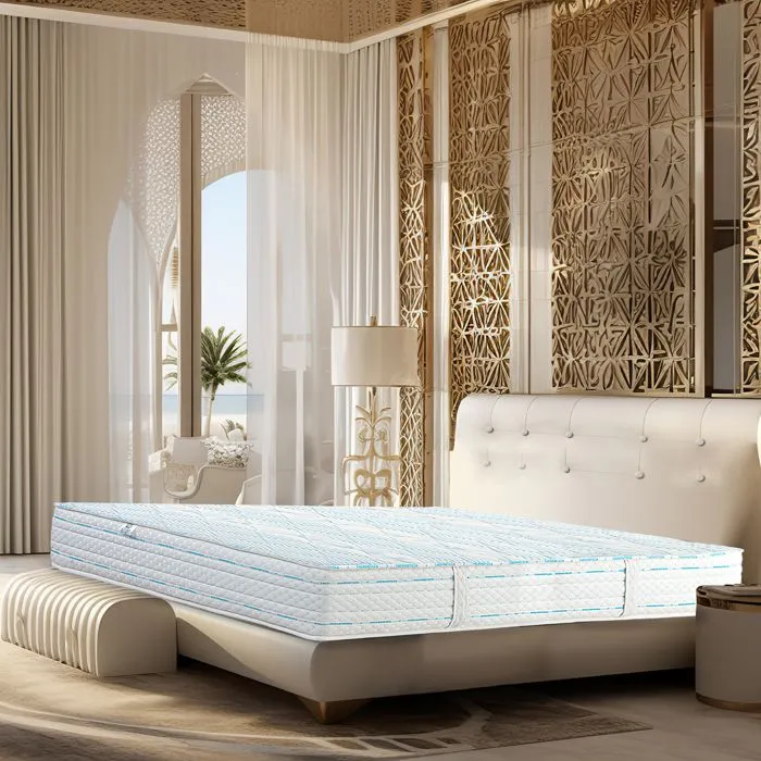Matelas 160x200 cm, Royal Dream, 24cm, mousse mémoire de forme, ferme, indépendance du couchage, face été/hiver-1
