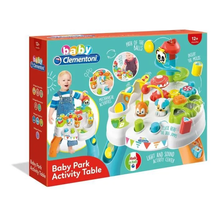 Table d'activités pour bébé Park Multicolore - CLEMENTONI - Jouet interactif - Intérieur - 24 mois - 2 ans-2