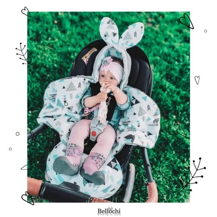 Bellochi Nid D'ange Bebe - Couverture pour Nacelle Poussette Landau Siège Auto - Chanceliere Universelle - Lux-2