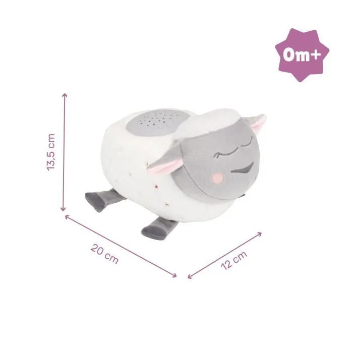 Badabulle Veilleuse Mouton Peluche - Projection d'étoiles & Berceuses-4