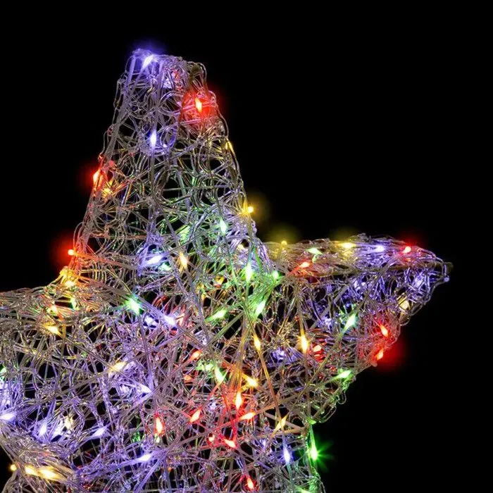 Etoile lumineuse extérieure multicouleur H50cm 150 LED + transfo Feeric lights & christmas-1