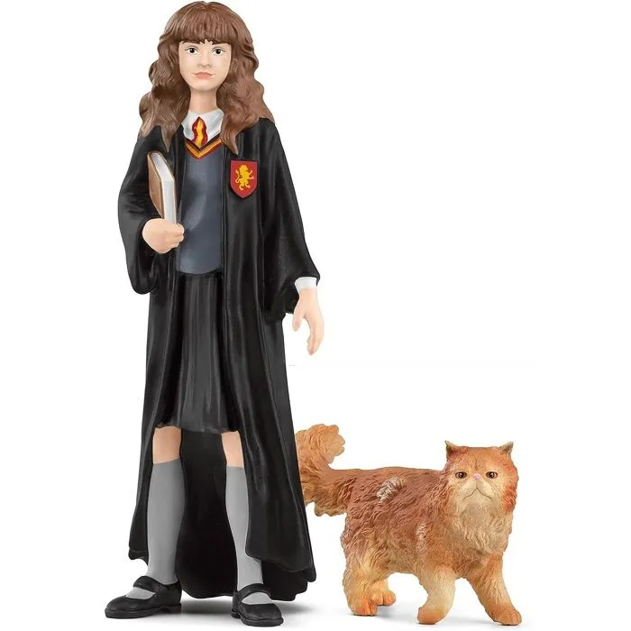 Figurine Hermione et Pattenrond, Harry Potter, pour enfants dès 6 ans, Schleich 42635 Harry Potter, Univers WIZARDING WORLD-0