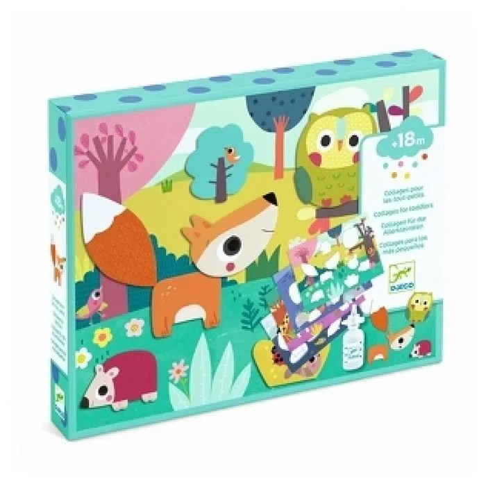 Collage pour les tout-petits - DJECO - DJ09874 - Activité de collage pour enfants - Animaux adorables-3