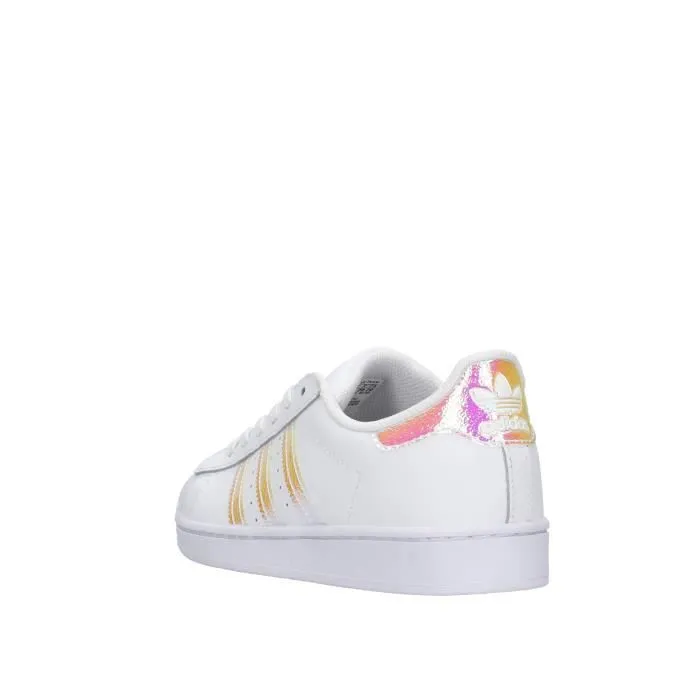 Baskets Adidas Superstar blanc pour garçon - Modèle FV3147 - Licence Bambi - Cuir - Lacets - Plat-1