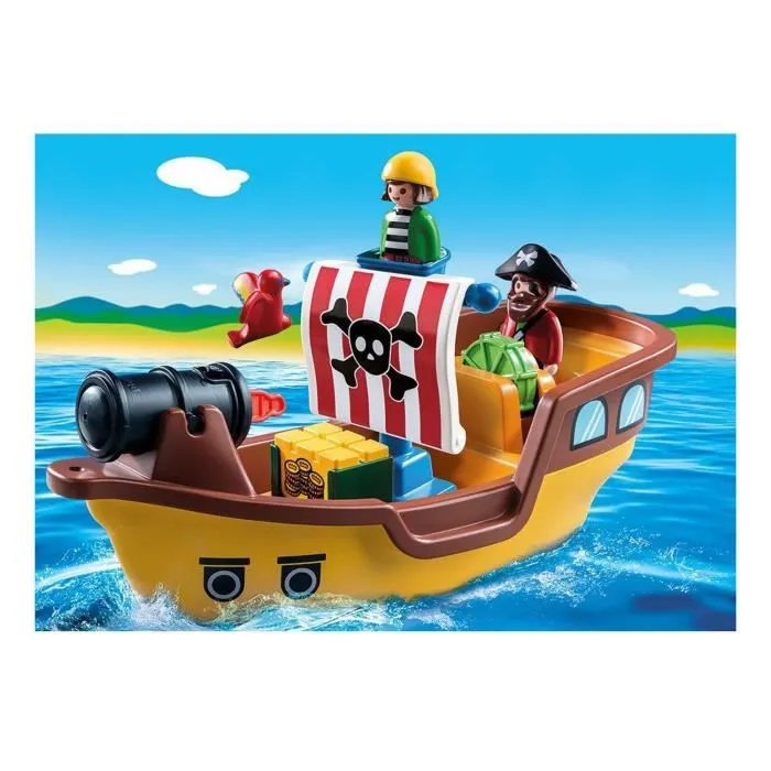 Bâteau de Pirates - PLAYMOBIL 1.2.3 - 9118-1