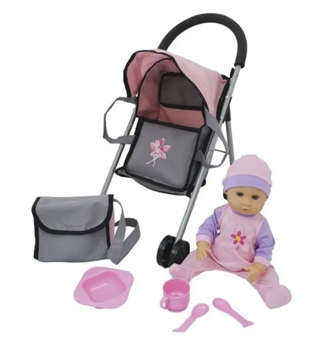 Landau - poussette Mattel - GXP-891200 - Poussette Poussette avec poupée-0