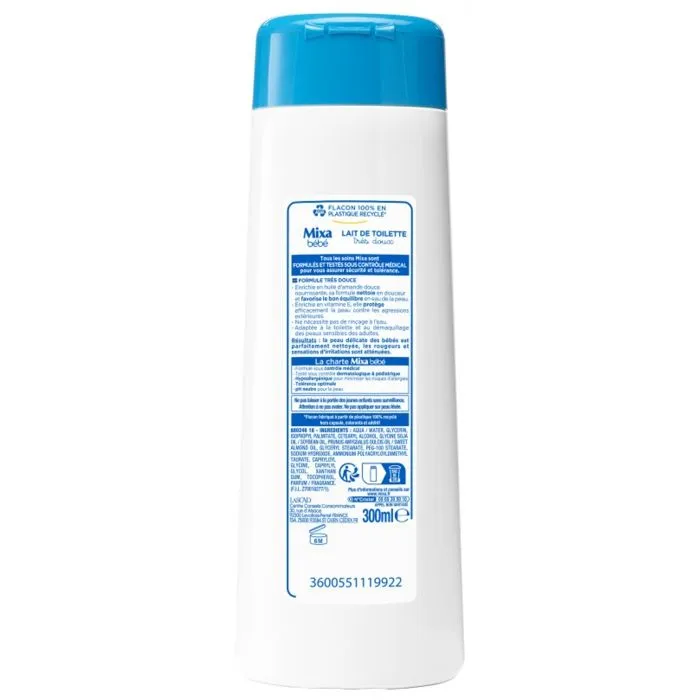 Mixa Bébé Lait de Toilette Très Doux 300ml-1