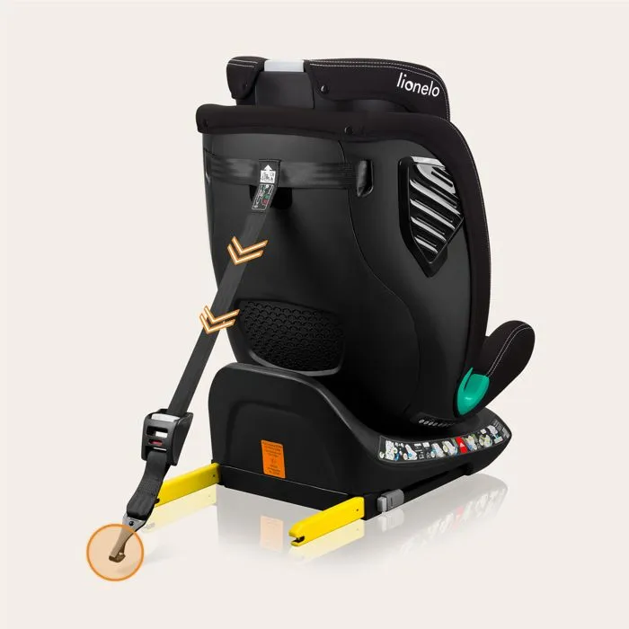Siège-auto évolutif LIONELO Bastiaan One i-Size - Base pivotante 360° - 40-150 cm - 0 -36 kg - ISOFIX - Groupe 0+/1/2/3 - Noir-3