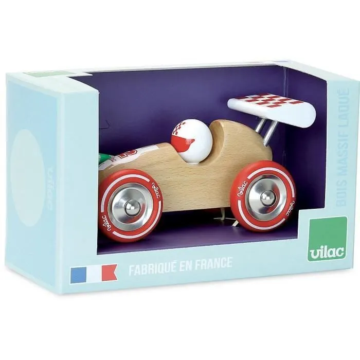 Vilac - Voiture de course naturel-0