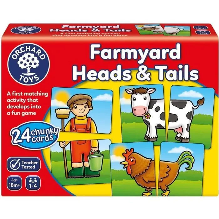 Jeu de paires La basse-cour ORCHARD - Pour enfant de 18 mois et plus - Jeu de société - Mixte - Mémory-0