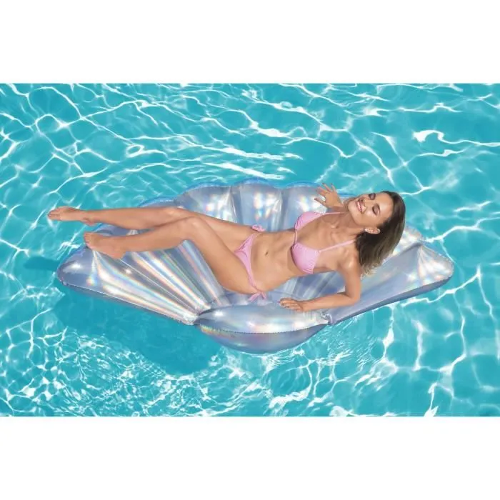 Matelas gonflable - BESTWAY - Iridescent coquillage - PVC - Gris - Extérieur - 180 x 112 cm-2