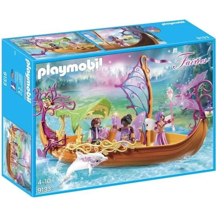 PLAYMOBIL 9133 - Bateau des Fées - Fairies - La Forêt Enchantée - 808 g-0