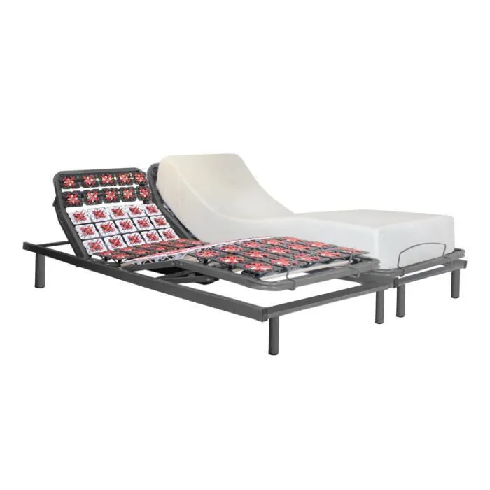 Sommier Relaxant Electrique by Sampur - 100% Plots Ergonomiques - 200 x 200 cm - Literie de Relaxation Electrique Encastrable-1