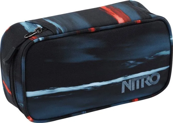 NITRO Trousse à crayons bleu noir pour femme et homme - Daypacker Collection Pencil Case XL Acid Dawn 127417-4