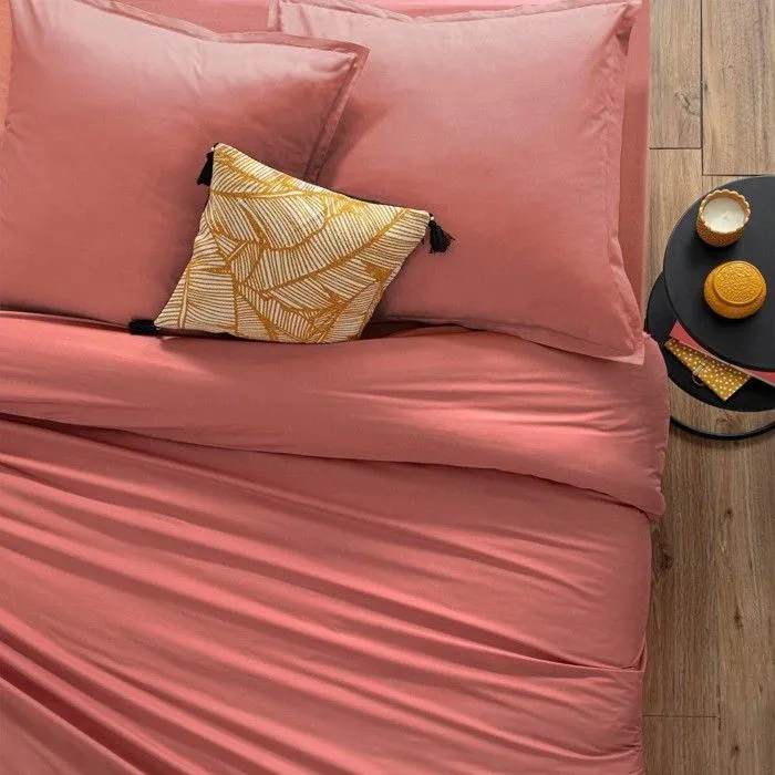 Taie d'oreiller - Rose Blush - 50x70cm - 100% coton - Lavable à 60° - Certifié OEKO-TEX-5