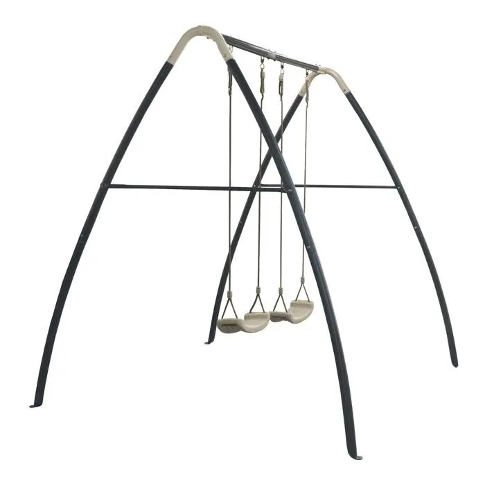 Portique en Métal - AXI - Double Swing - 2 Balançoires - Extérieur - 3 ans et plus-2