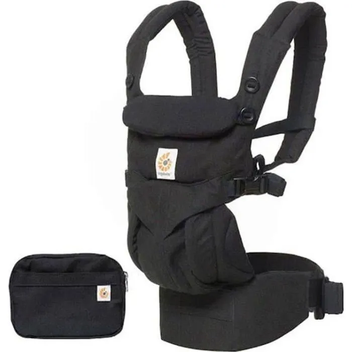 Porte-bébé Ergobaby 4P 360 OMNI Noir pur - Ergonomique - Bébé - 0 mois - Naissance - 20 kg - 4 mois-0