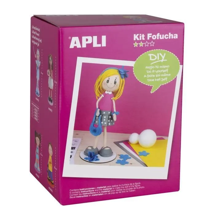 Kit Fofuchas - APLI AGIPA - Éva - Mousse EVA - 8 Feuilles - 30 cm de hauteur-0
