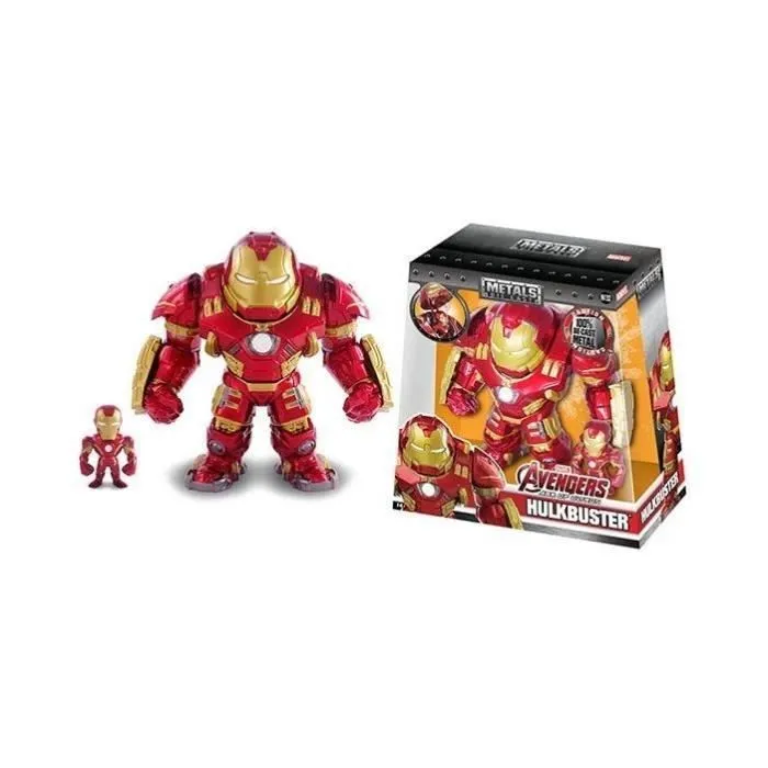 Figurines Iron Man en métal - MARVEL - Set de 2 - Articulées - 15+5cm-1