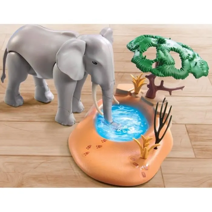 PLAYMOBIL 71294 Explorateurs avec animaux de la savane, Wiltopia, Avec 1 éléphant et des animaux, Dès 4 ans-4