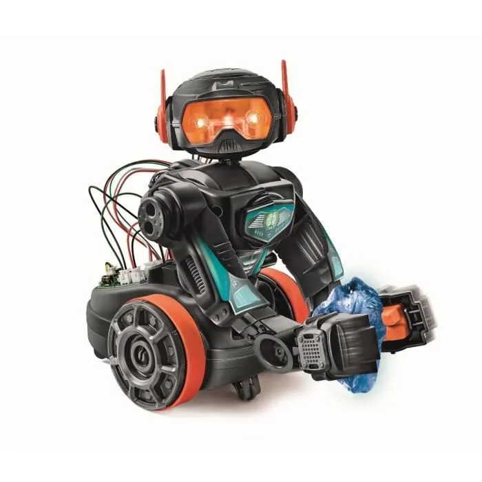 Clementoni - Robot Évolution 2.0 à assembler et programmer - 4 modes de jeu - Fabriqué en Italie-1