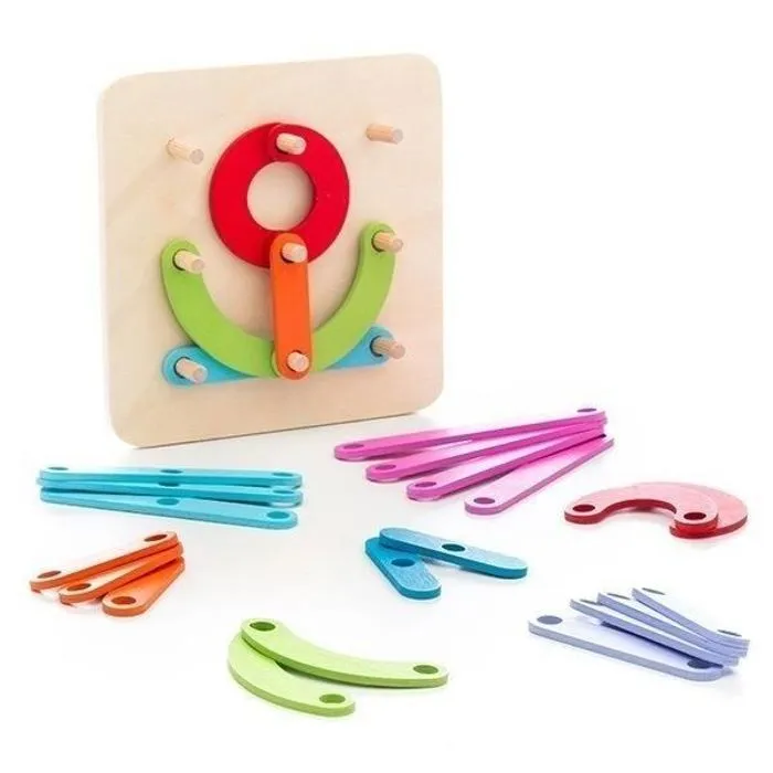 Plateau de jeu en bois pour création montessori-0