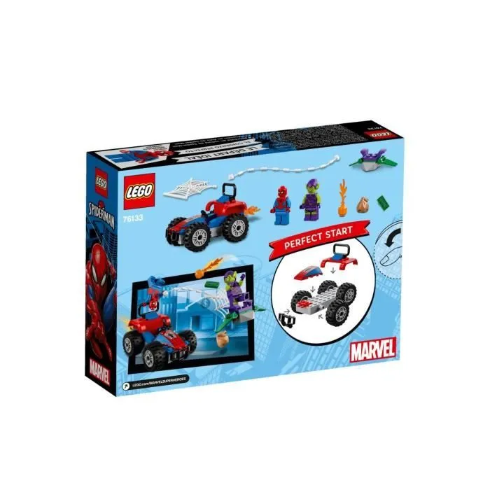 LEGO® Marvel Super Heroes 4+ - 76133 Spider-Man et la course poursuite en voiture - Jeu de construction-2