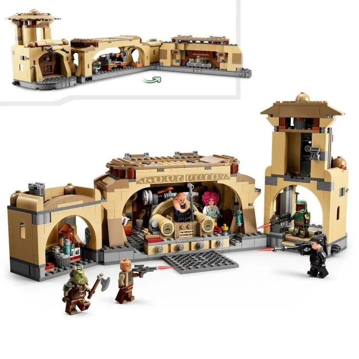 LEGO® 75326 Star Wars La Salle Du Trône De Boba Fett, Jouet à Construire Pour les Enfants de 9 Ans et Plus, Avec le Palais de Jabba-1
