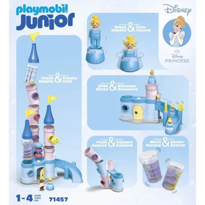 PLAYMOBIL Junior 71457 Cendrillon et Château, Disney, Dès 12 mois-7