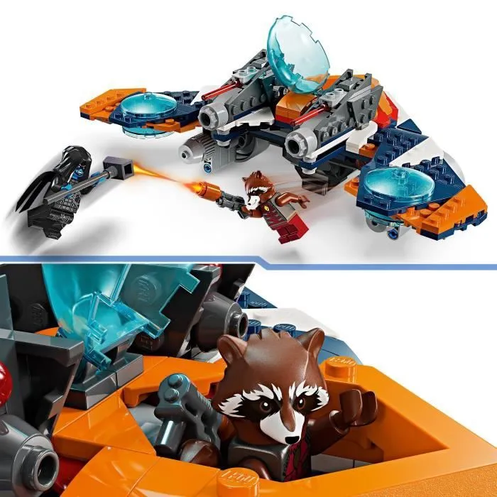 LEGO® 76278 Marvel Le Vaisseau Spatial de Rocket contre Ronan, Jouet sur Les Gardiens de la Galaxie, Vaisseau et Minifigurines-2