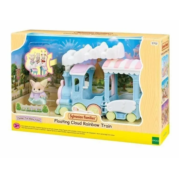 Train à vapeur pour enfant - SYLVANIAN FAMILIES - Bébé Fennec inclus - Sièges animés - Jusqu'à 5 personnages-0