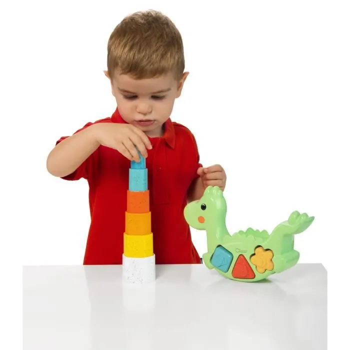 Jouet en peluche écologique - CHICCO - Lino le dino ECO - Mixte - 12 mois à 3 ans - Vert-3
