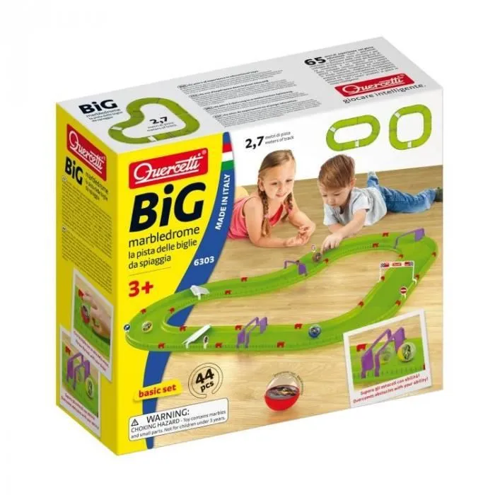 Circuit de billes Quercetti Big Marble Race Drome - 44 pcs - Blanc/Multicolore - Enfant - A partir de 8 ans-1