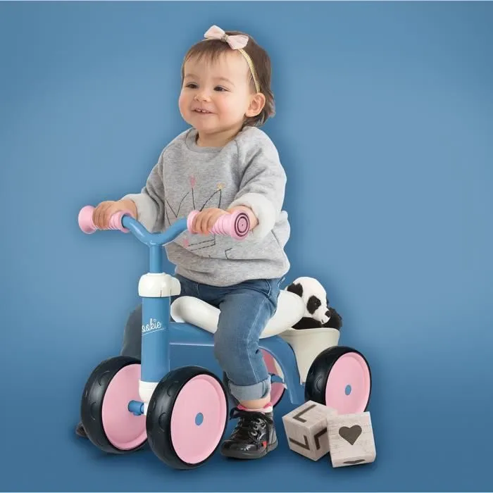 Porteur Métal Rookie - Rose - Smoby - Pour Enfant à partir de 12 mois - Coffre à jouets et poignée de transport-1