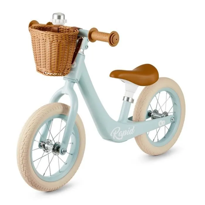 Kinderkraft Draisienne rétro RAPID 2 avec accessoires Bleu-0