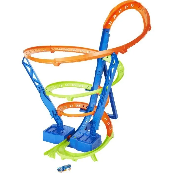 Hot Wheels®-Coffret Piste Cyclone Crash, avec 1 véhicule Hot Wheels® HJT51-7