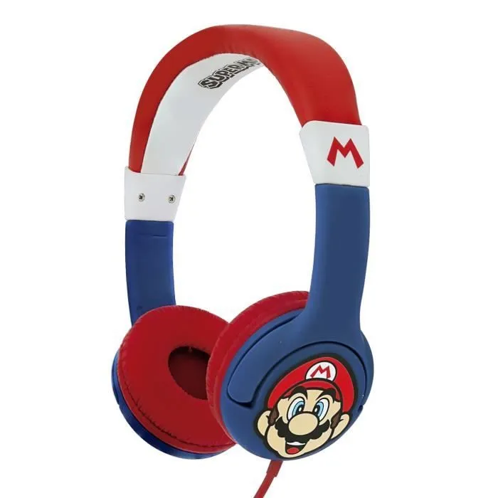 Casque Super Mario Junior - Rouge, Blanc et Bleu-0
